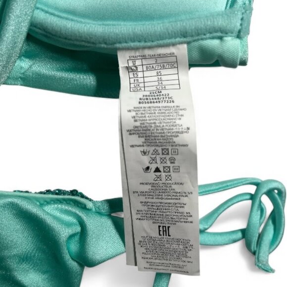 Calzedonia Sequin Aqua Green Bikini Set - Picture 4 of 5
